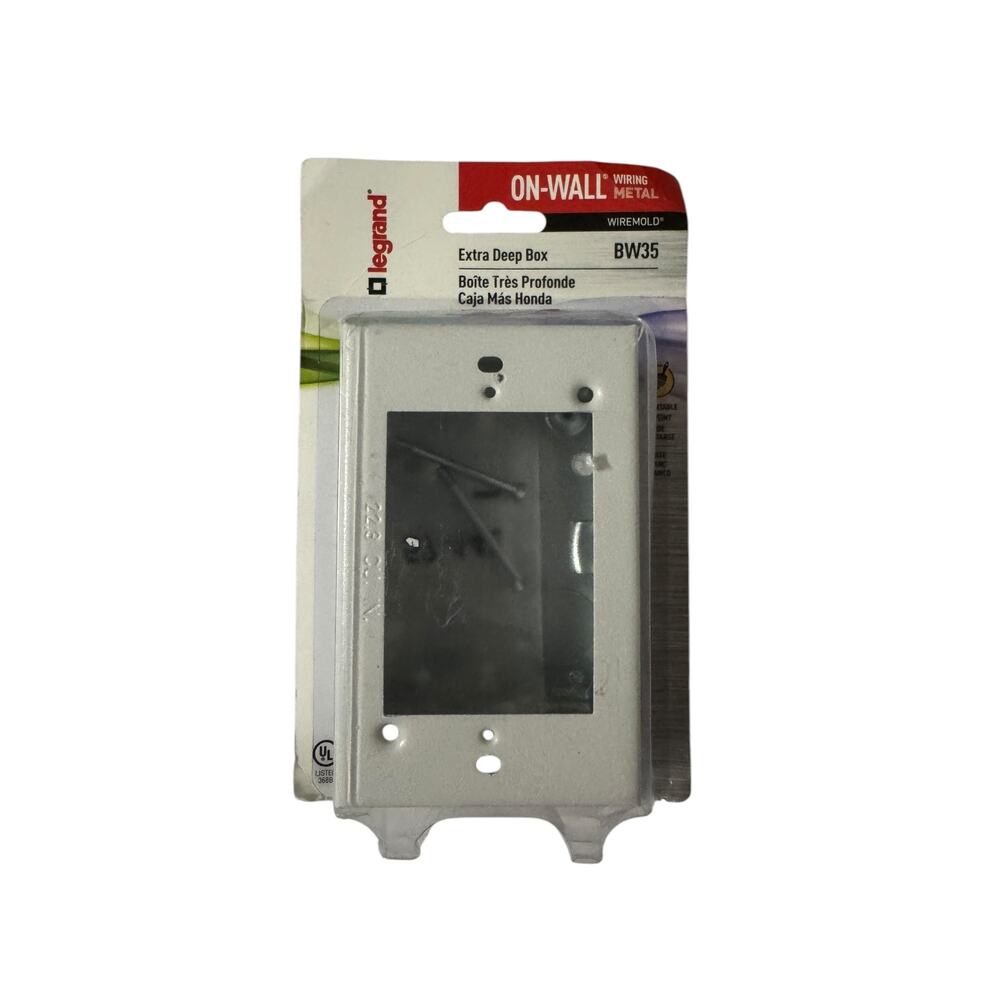 Legrand On Wall Metal Wiring Box Extra Deep Model BW35 NIB